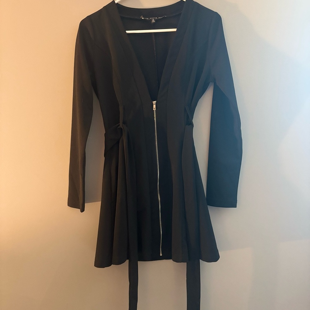 HYFVE Black Long Sleeve Dress with Zipper